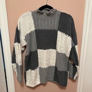 Vintage Patch Work Sweater